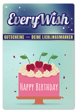 Happy Birthday - Kuchen Pink PDF